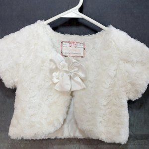 Young Dimension 4-5 Yrs Faux Fur White Wrap